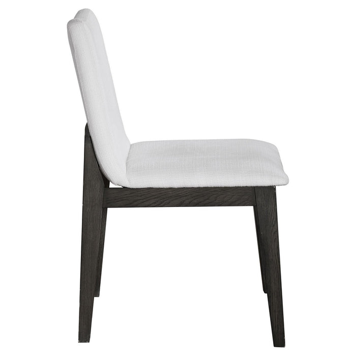 Uttermost 23586-2 Armless Chair S/2, Solid Oak Wood