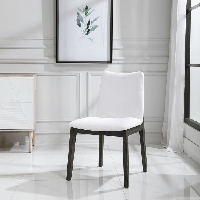 Uttermost 23586-2 Armless Chair S/2, Solid Oak Wood