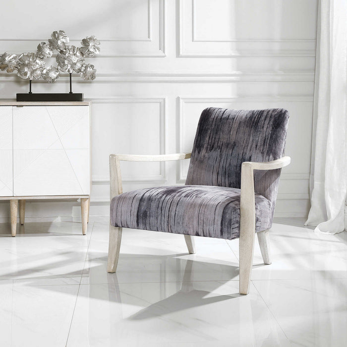 Uttermost 23587 Accent Chair, Solid Wood