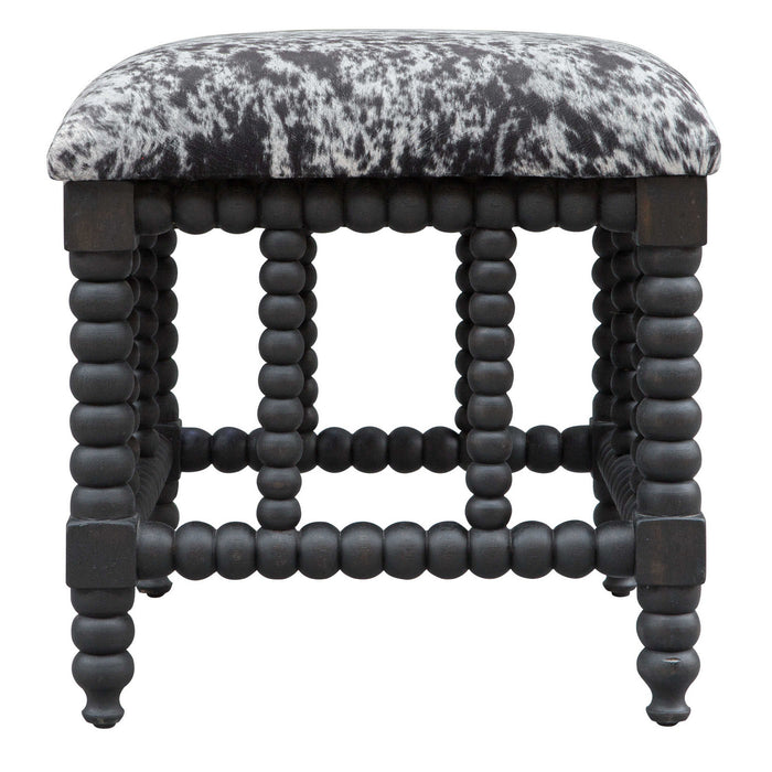 Uttermost 23589 Bench, Matte Black Stained