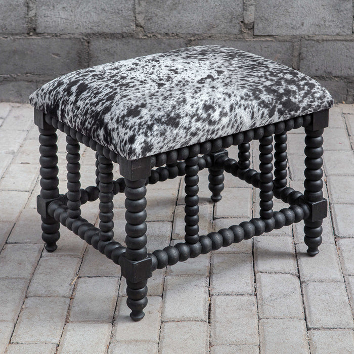 Uttermost 23589 Bench, Matte Black Stained