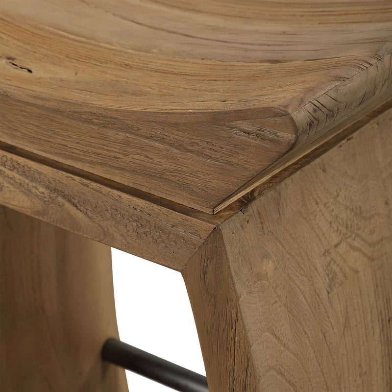 Uttermost 24988 Counter Stool, Dark Steel