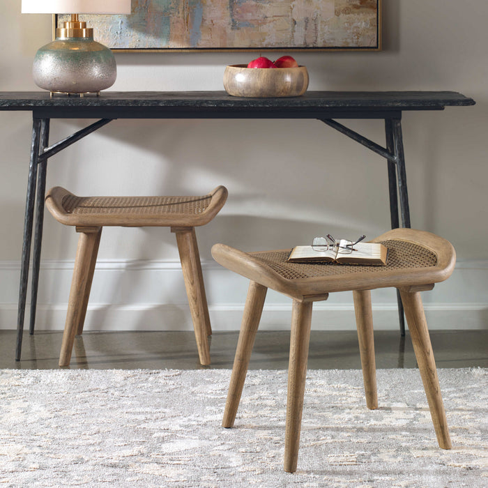 Uttermost 25462 Bench, Dry Oak