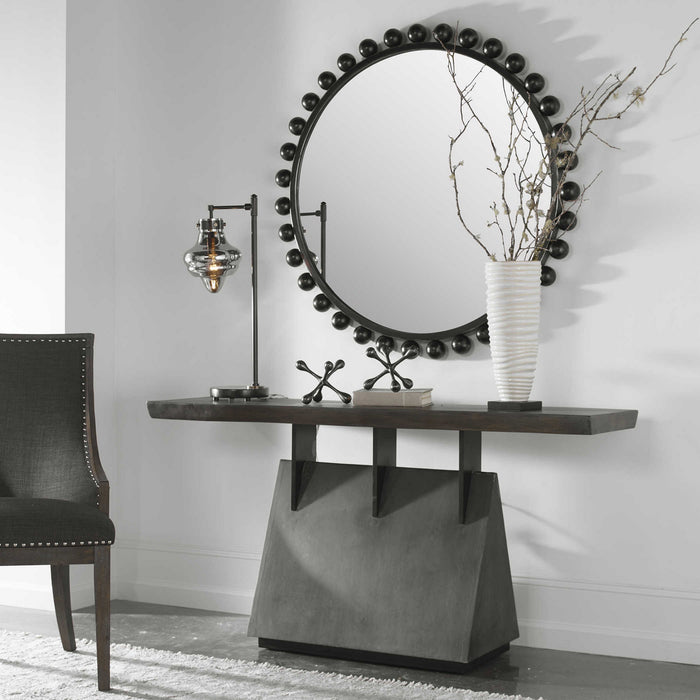 Uttermost 25482 Console Table, Mahogany Wood