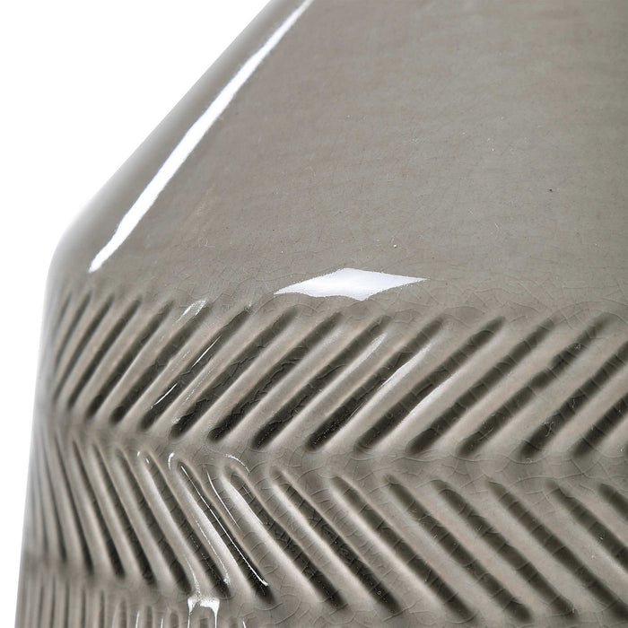 Uttermost 28375 One Light Table Lamp, Brushed Nickel