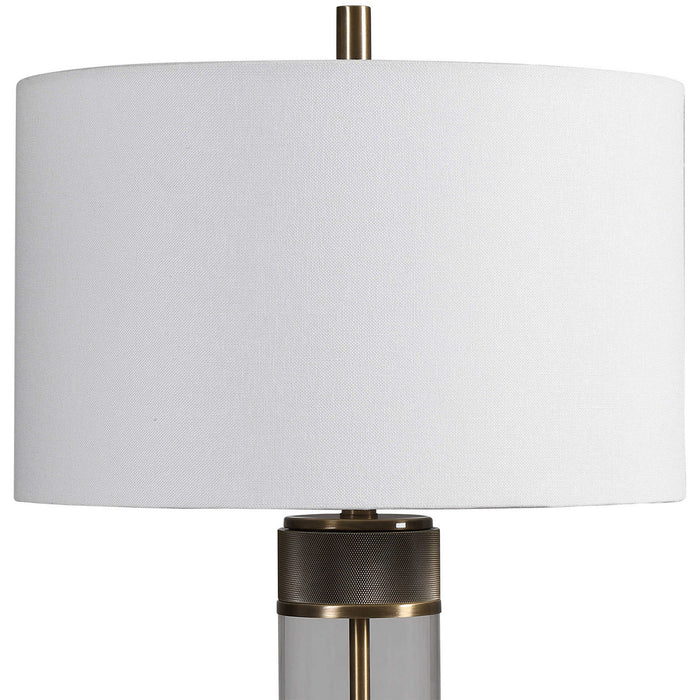 Uttermost 28414-1 One Light Table Lamp, Antiqued Brass