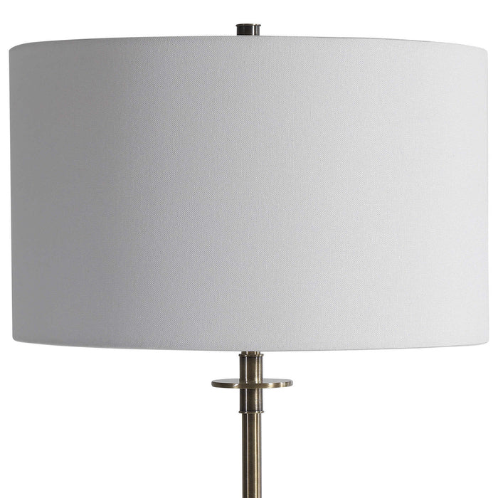 Uttermost 28415 One Light Floor Lamp, Antiqued Brass