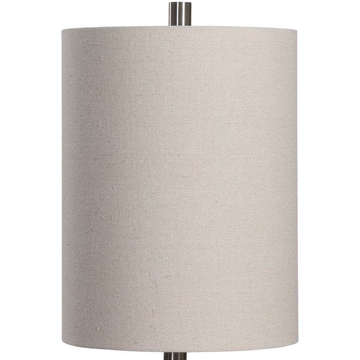 Uttermost 28422-1 One Light Buffet Lamp, Brushed Nickel