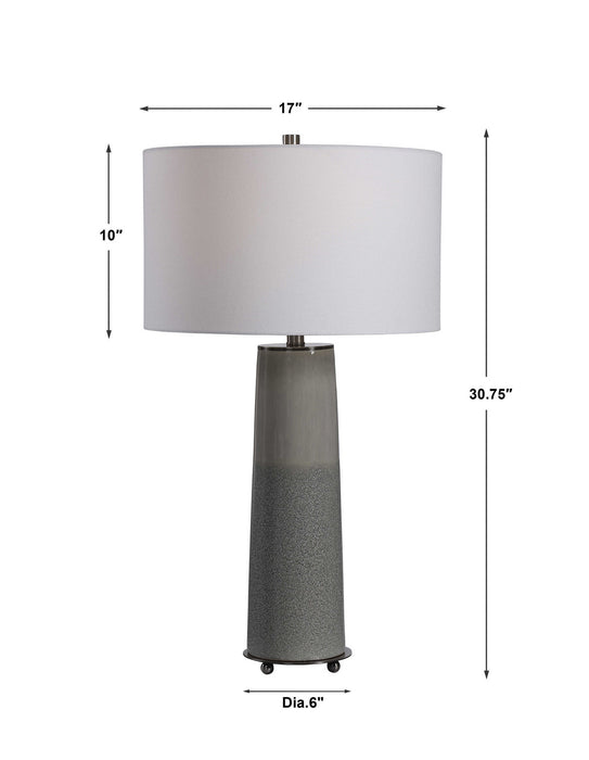 Uttermost 28436 One Light Table Lamp, Gunmetal