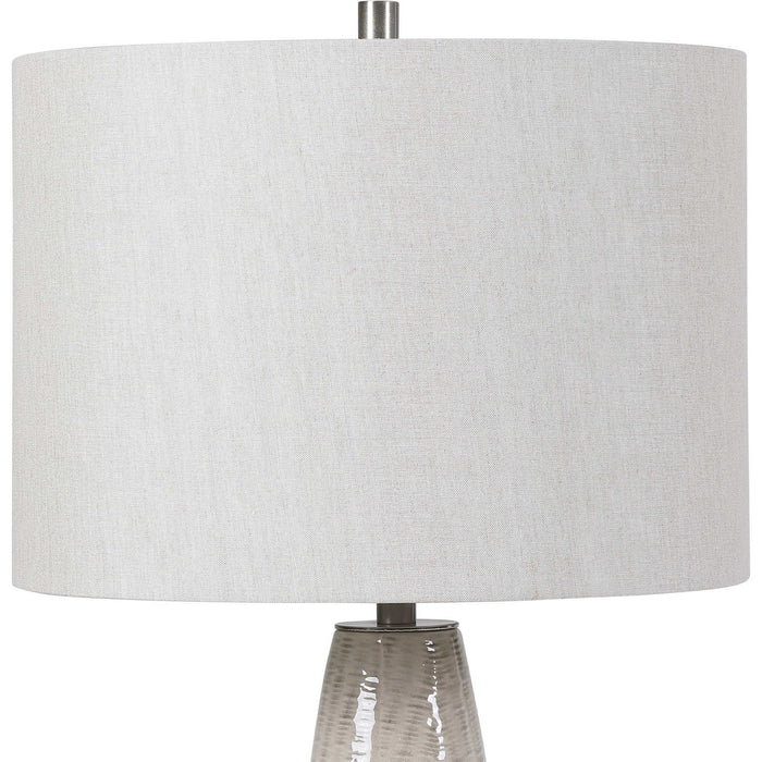 Uttermost 28438 One Light Table Lamp, Brushed Nickel