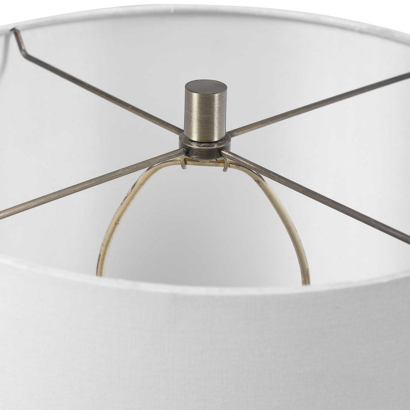 Uttermost 28440-1 One Light Accent Lamp, Antique Brass