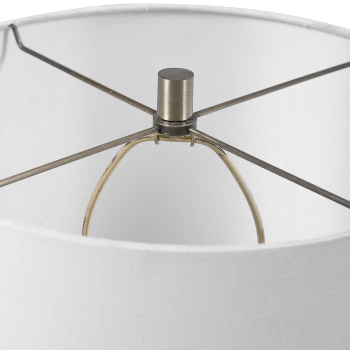 Uttermost 28440-1 One Light Accent Lamp, Antique Brass