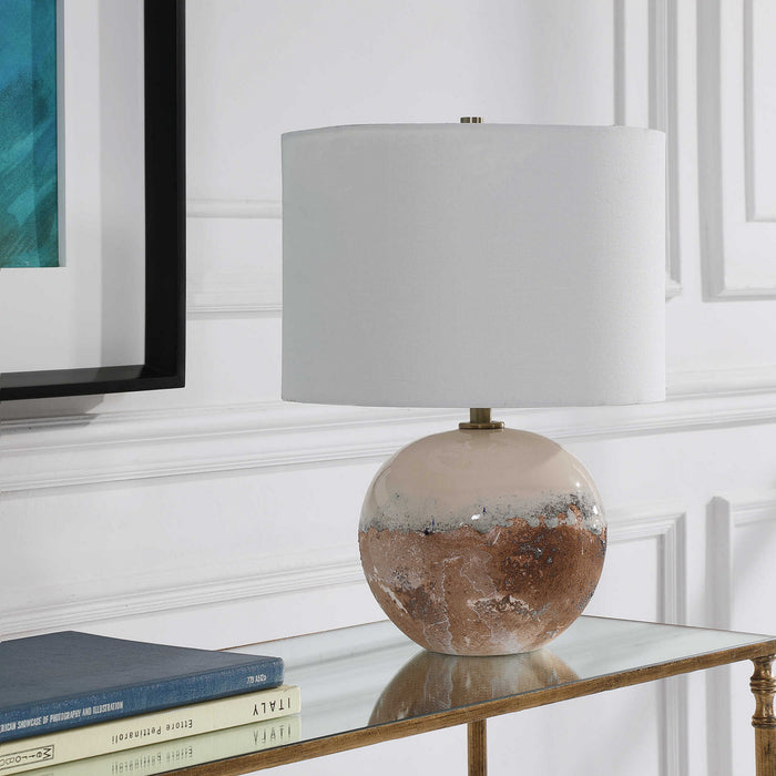 Uttermost 28440-1 One Light Accent Lamp, Antique Brass