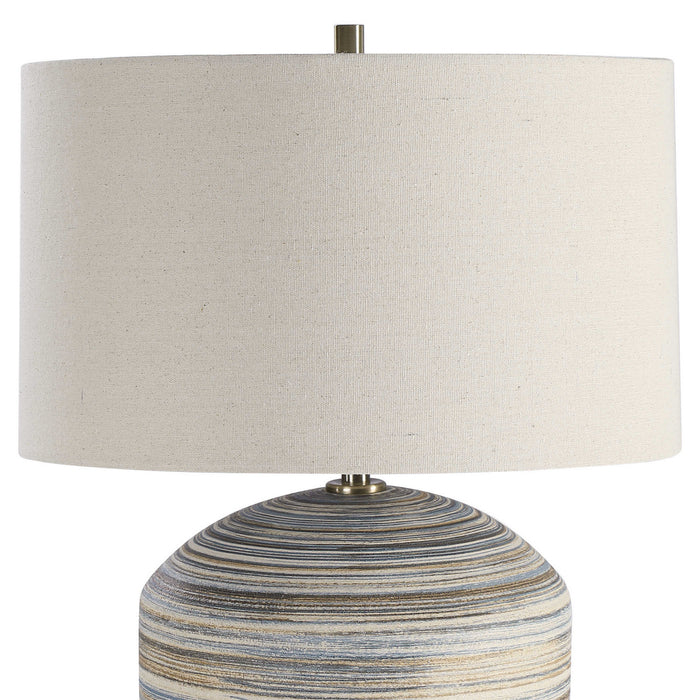 Uttermost 28441-1 One Light Accent Lamp, Brushed Brass