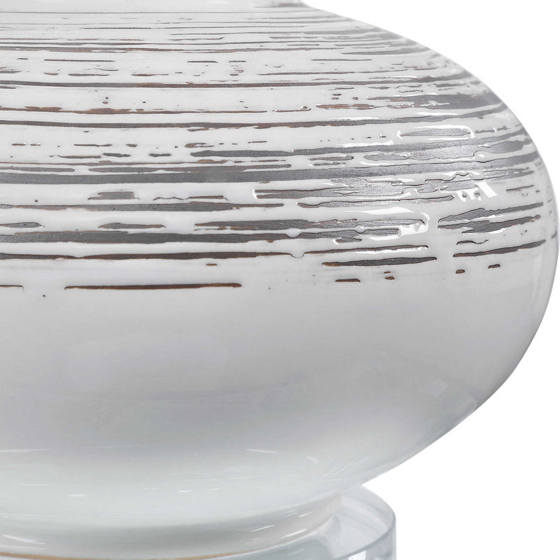 Uttermost 28443-1 One Light Accent Lamp, Brushed Nickel