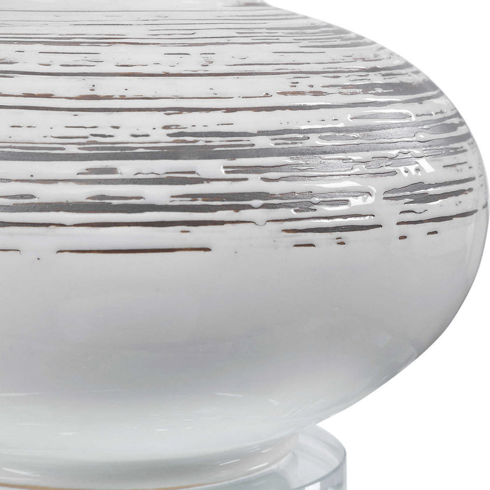 Uttermost 28443-1 One Light Accent Lamp, Brushed Nickel