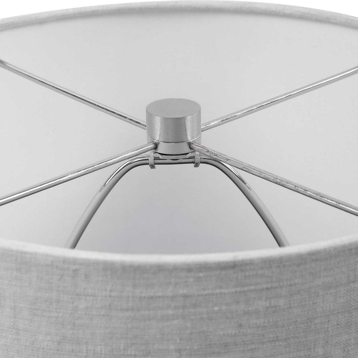 Uttermost 28443-1 One Light Accent Lamp, Brushed Nickel
