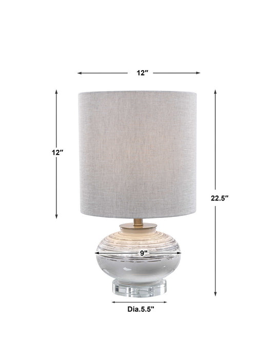Uttermost 28443-1 One Light Accent Lamp, Brushed Nickel