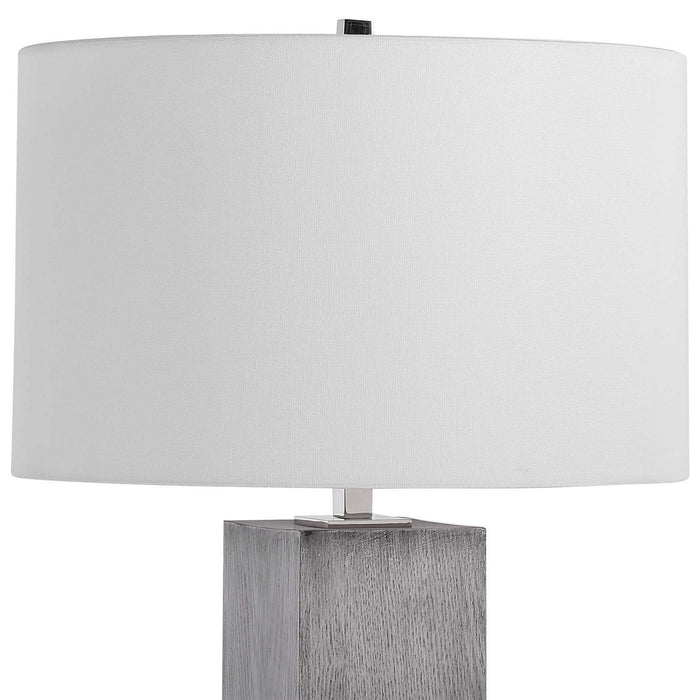 Uttermost 28449 One Light Table Lamp, Polished Nickel