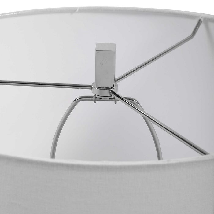 Uttermost 28449 One Light Table Lamp, Polished Nickel