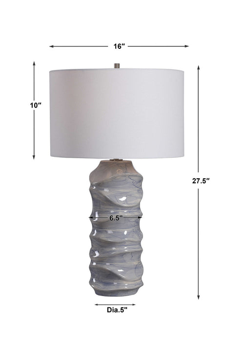Uttermost 28467 One Light Table Lamp, Cobalt Blue