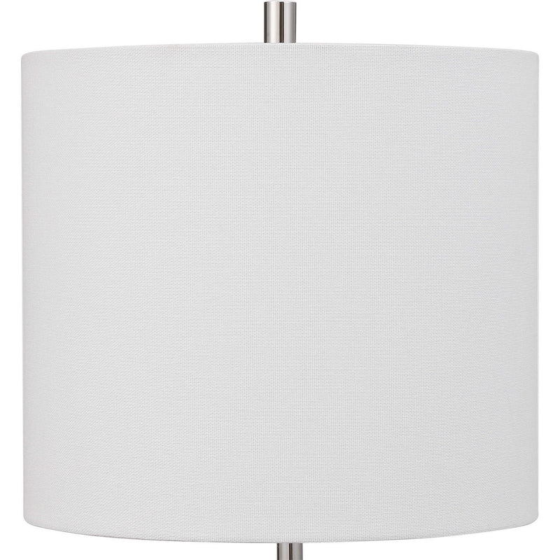 Uttermost 29793-1 One Light Buffet Lamp, Polished Nickel