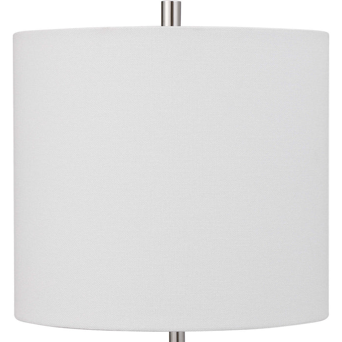 Uttermost 29793-1 One Light Buffet Lamp, Polished Nickel