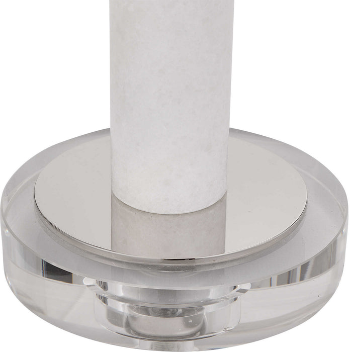 Uttermost 29793-1 One Light Buffet Lamp, Polished Nickel