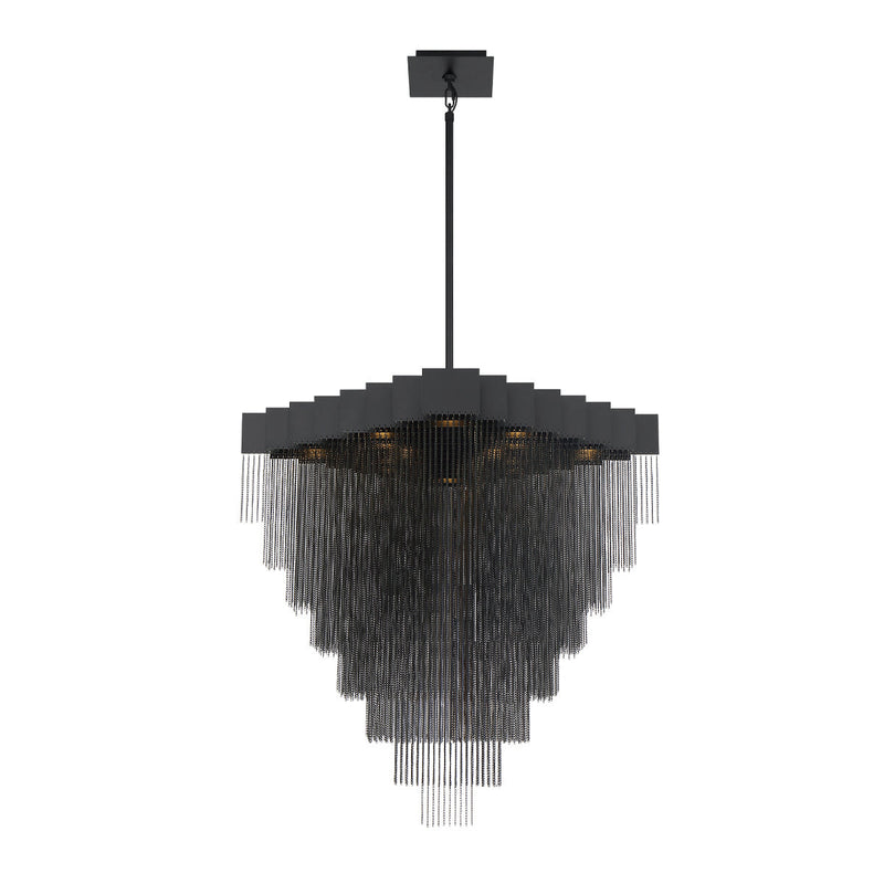 Eurofase 37095-029 LED Chandelier, Black (Display - Final Sale)