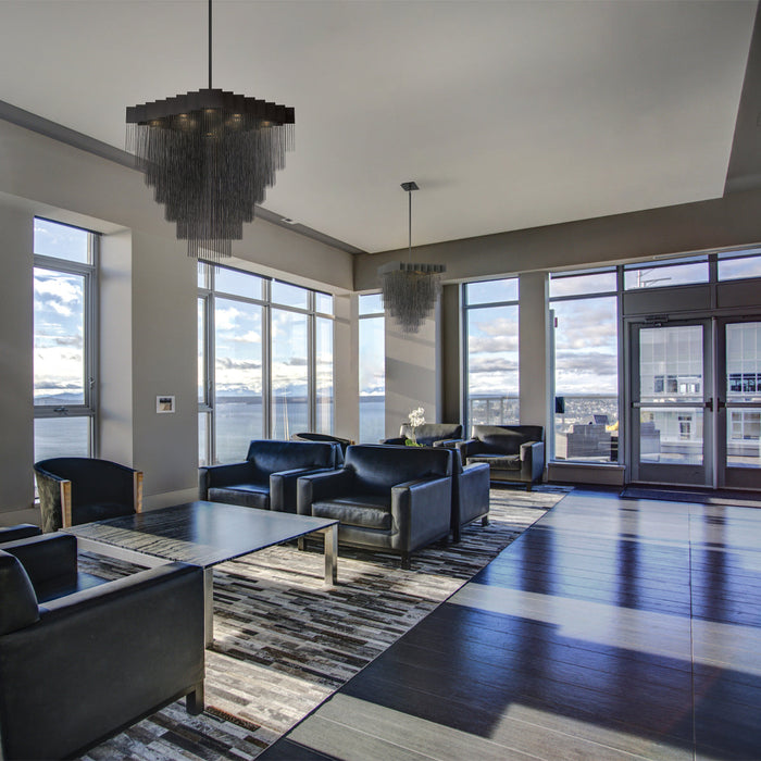 Eurofase 37095-029 LED Chandelier, Black (Display - Final Sale)