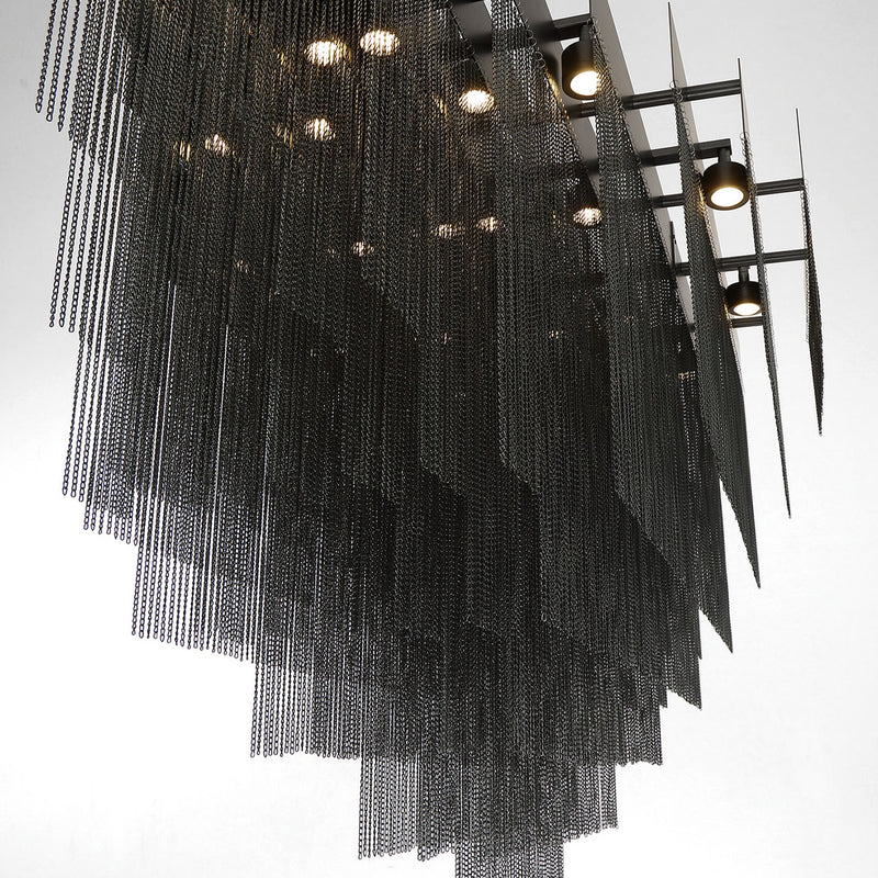 Eurofase 37096-025 LED Chandelier, Black
