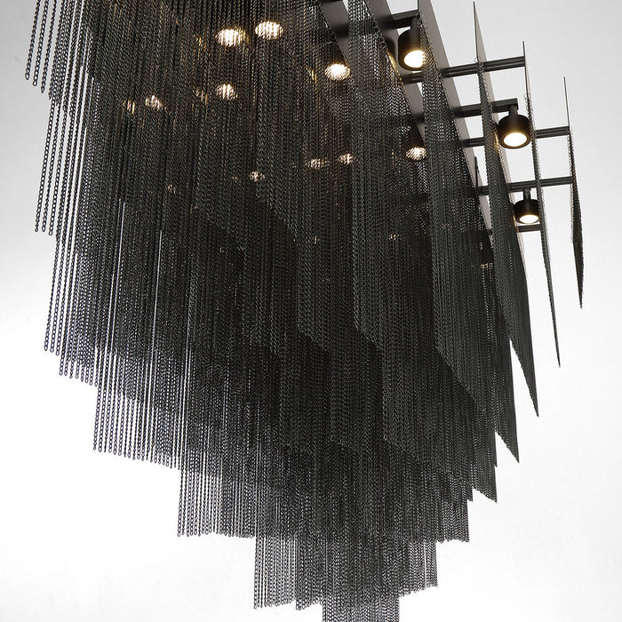 Eurofase 37096-025 LED Chandelier, Black