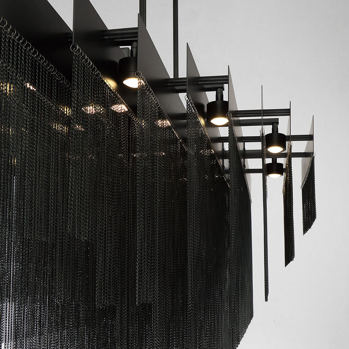 Eurofase 37097-023 LED Chandelier, Black