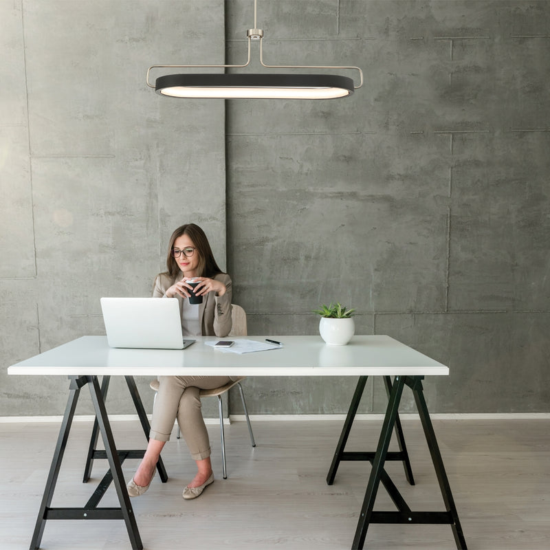 Eurofase 37931-025 LED Pendant, Brushed Nickel