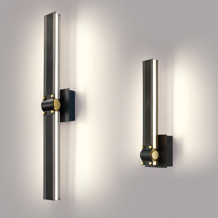 Eurofase 38004-018 LED Wall Sconce, Gold-Black
