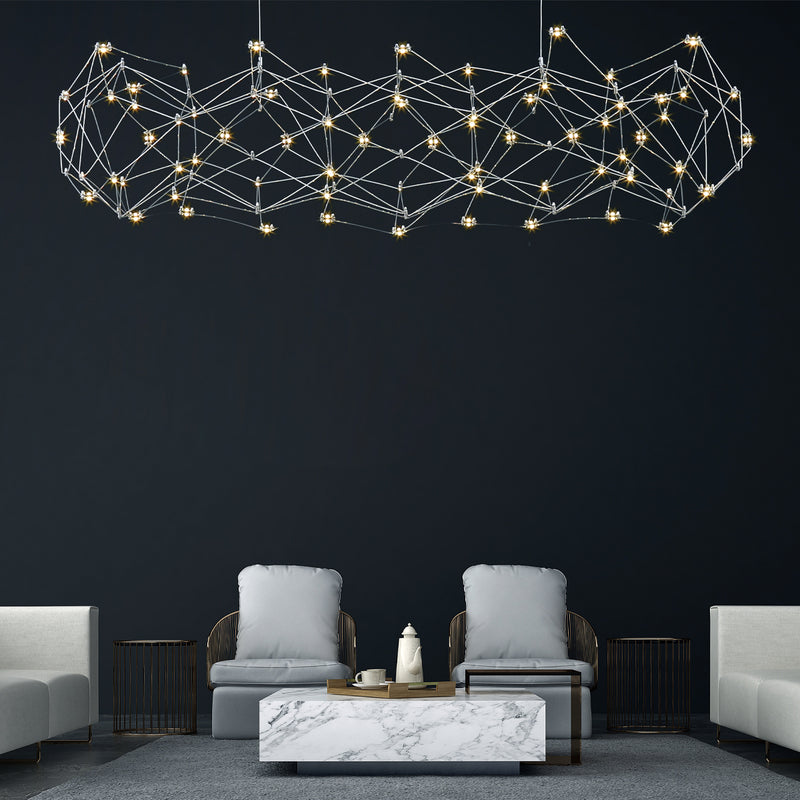 Eurofase 38036-019 LED Chandelier, Chrome