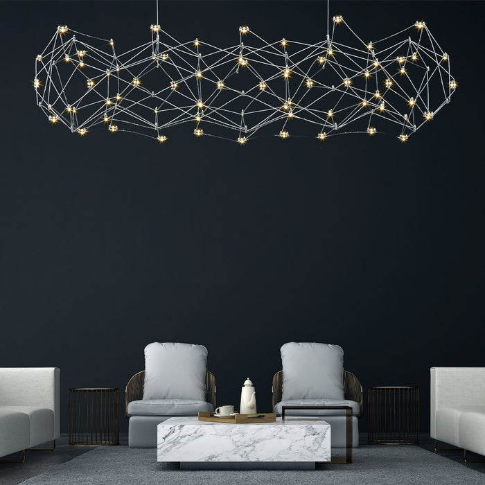 Eurofase 38036-019 LED Chandelier, Chrome