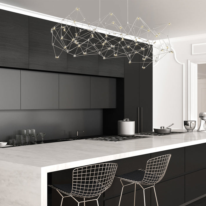 Eurofase 38036-019 LED Chandelier, Chrome