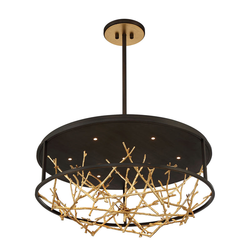 Eurofase 38097-010 LED Chandelier, Gold-Black