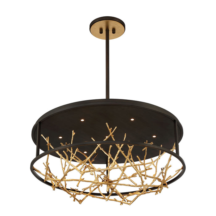 Eurofase 38097-010 LED Chandelier, Gold-Black