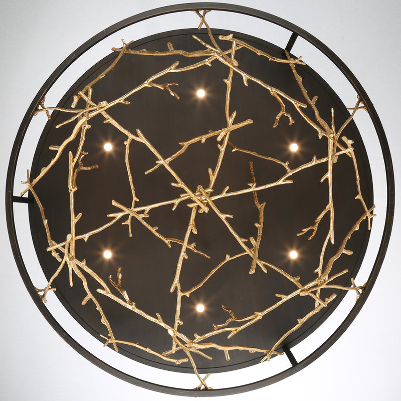 Eurofase 38097-010 LED Chandelier, Gold-Black