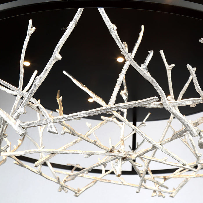 Eurofase 38097-027 LED Chandelier, Silver-Black