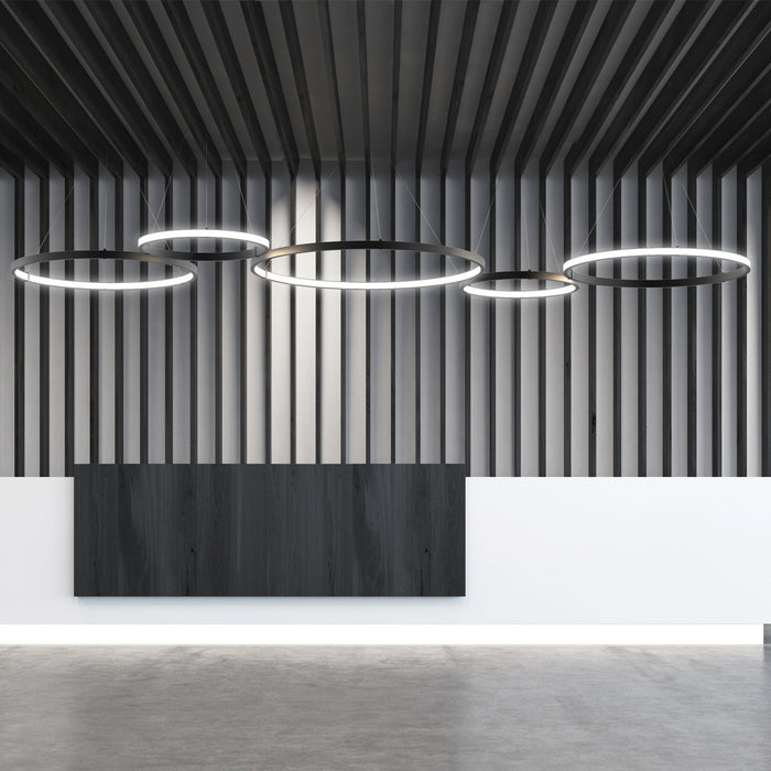 Eurofase 38131-011 LED Pendant, Matte Black