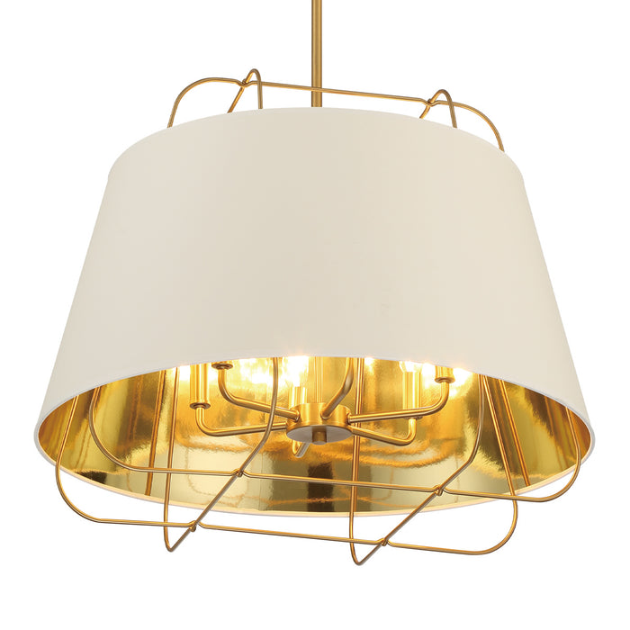 Eurofase 38145-018 Six Light Pendant, Brass