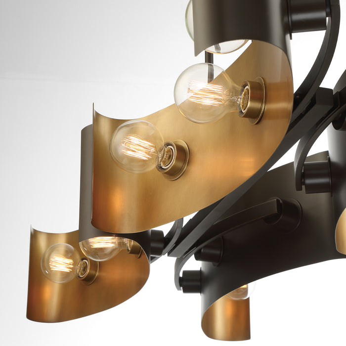 Eurofase 38429-026 12 Light Chandelier, Bronze