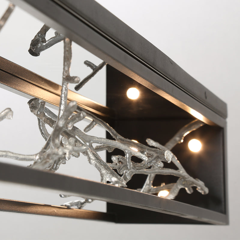 Eurofase 38639-029 LED Wall Sconce, Silver-Black