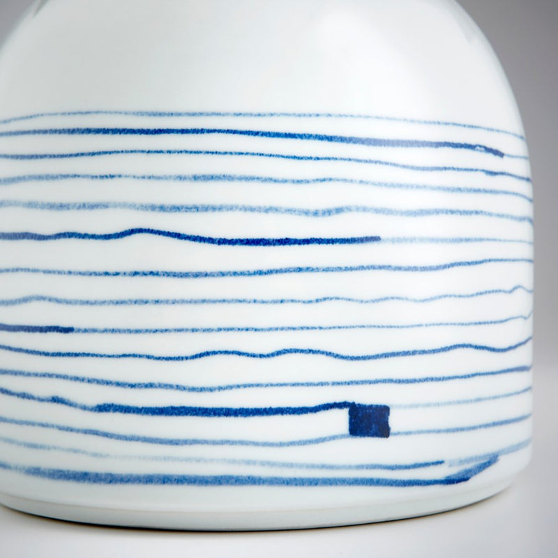 Cyan 10802 Vase, Blue And White