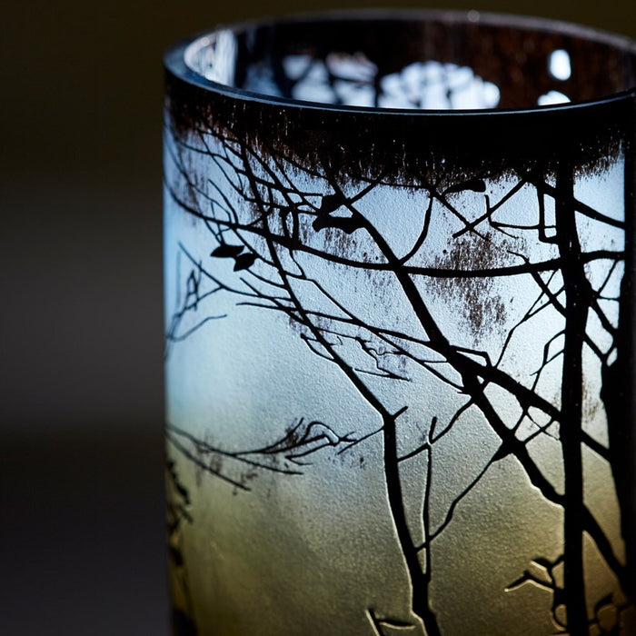 Cyan 10848 Vase, Green And Blue