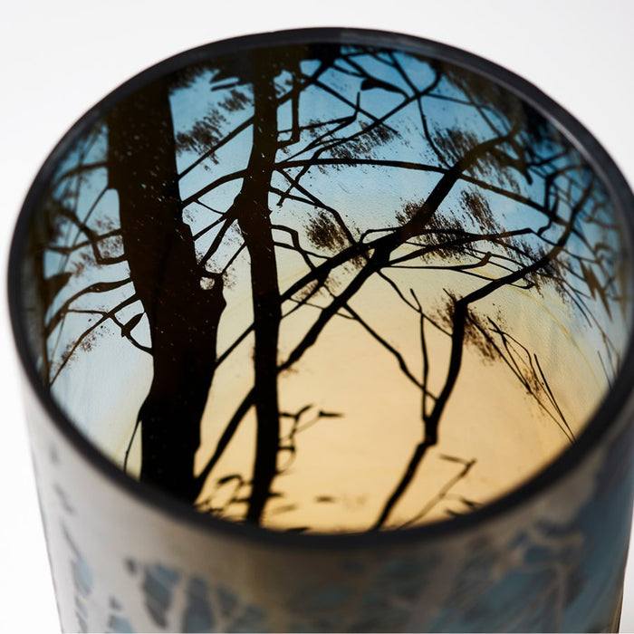 Cyan 10850 Vase, Green And Blue