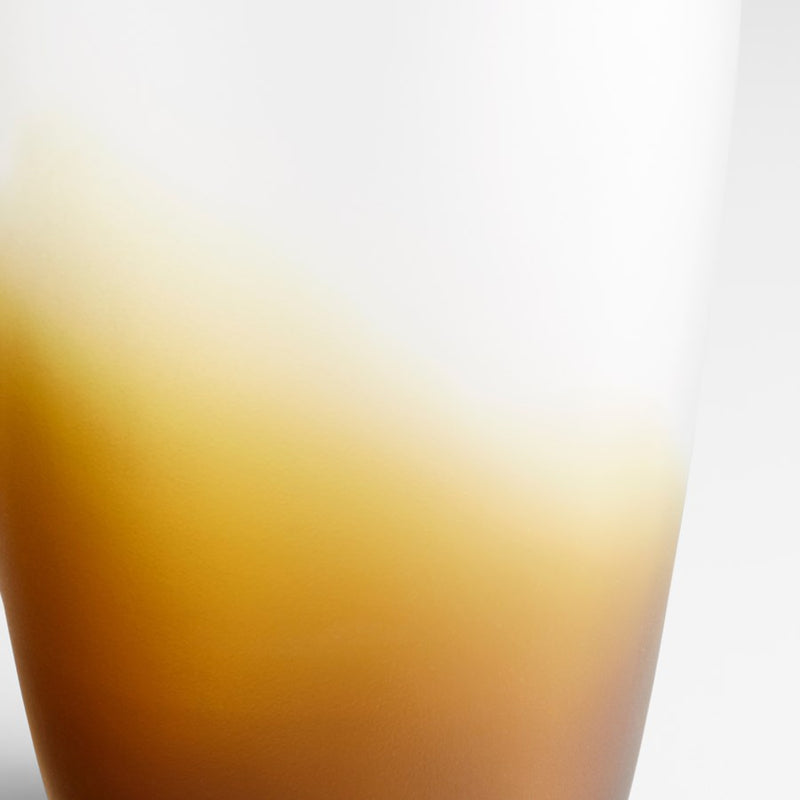 Cyan 10858 Vase, Amber Swirl